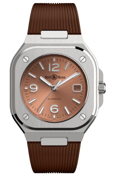 Review Bell and Ross BR 05 Replica Watch BR 05 COPPER BROWN BR05A-BR-ST/SRB